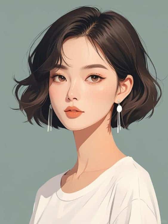 成熟干练简约气质职场女性AI微信头像_5