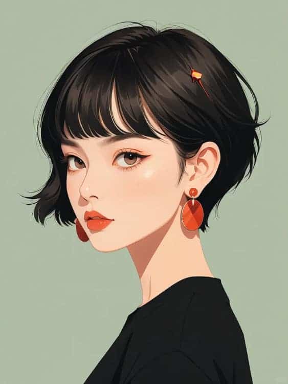 成熟干练简约气质职场女性AI微信头像_7