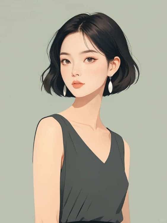 成熟干练简约气质职场女性AI微信头像_8