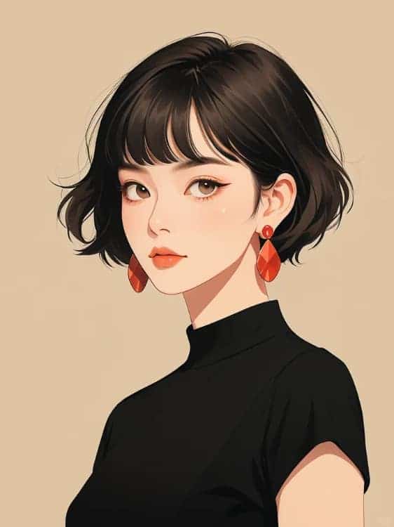 成熟干练简约气质职场女性AI微信头像_12