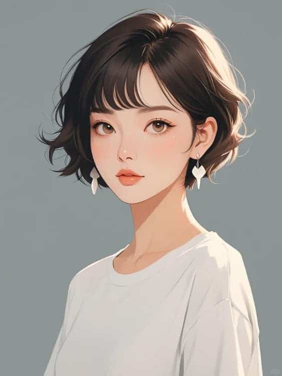 成熟干练简约气质职场女性AI微信头像_16