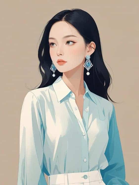 成熟干练简约气质职场女性AI微信头像_17