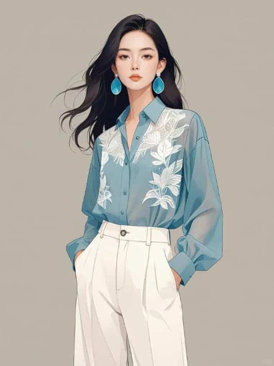 成熟干练简约气质职场女性AI微信头像_19