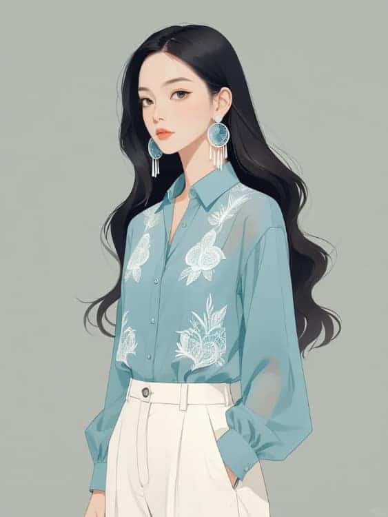 成熟干练简约气质职场女性AI微信头像_21