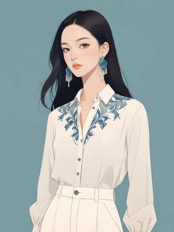 成熟干练简约气质职场女性AI微信头像_26