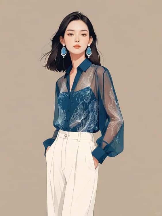 成熟干练简约气质职场女性AI微信头像_29