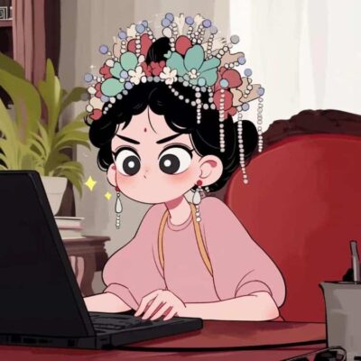 不想上班可爱后宫版古风女生头像