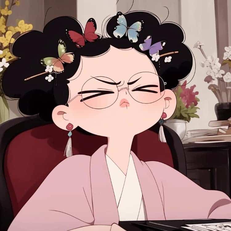 不想上班可爱后宫版古风女生头像_7