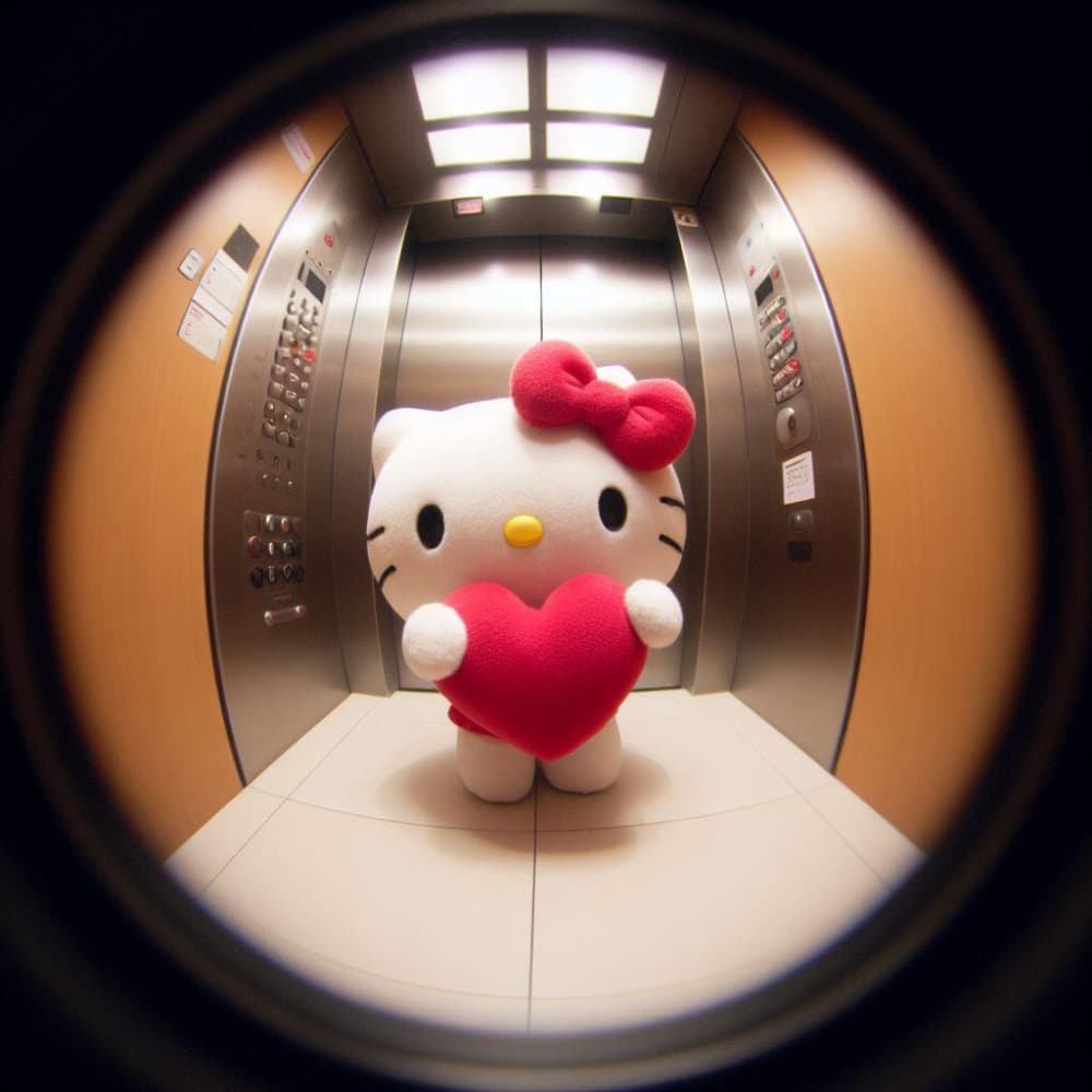 猫眼里的hellokitty猫图片_1