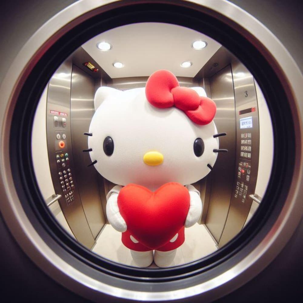 猫眼里的hellokitty猫图片_2