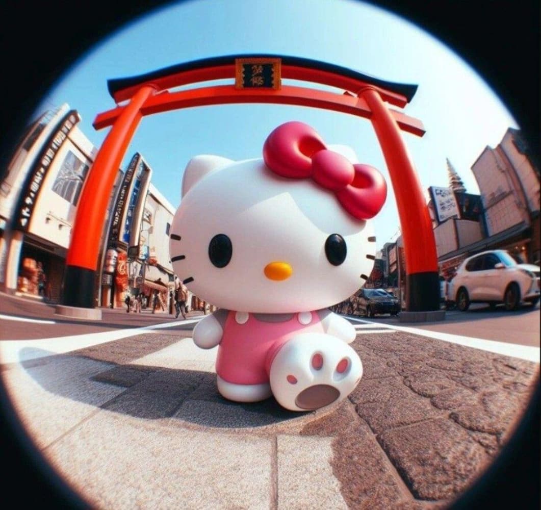 猫眼里的hellokitty猫图片_3