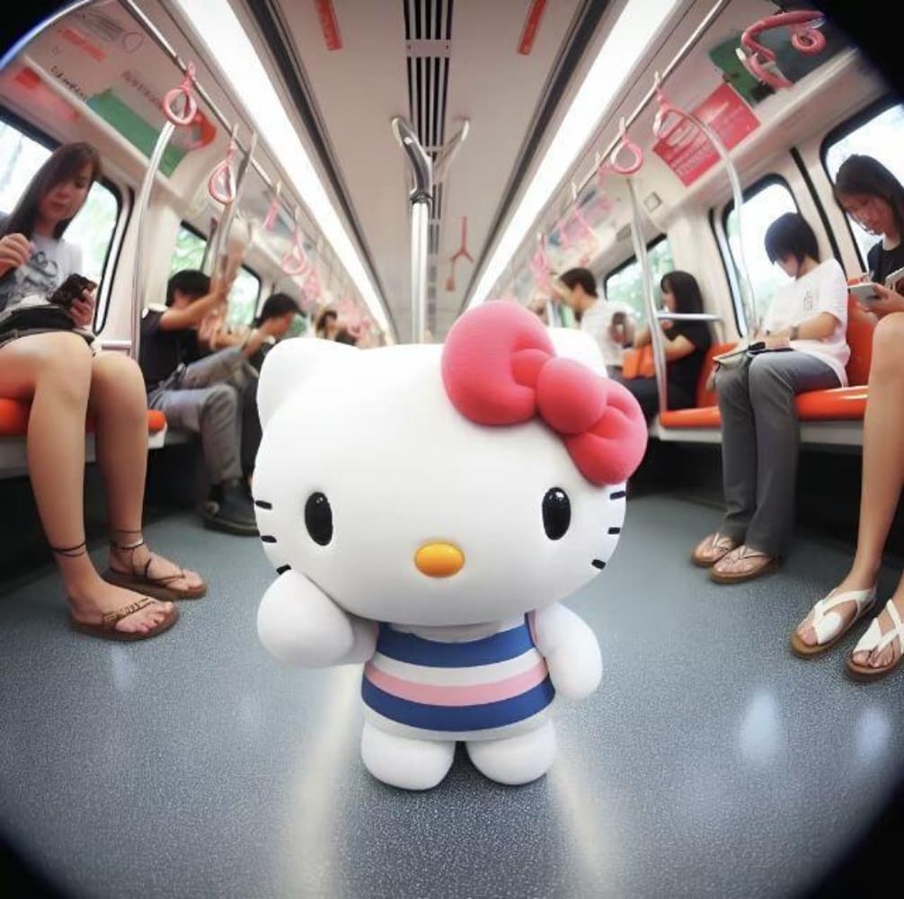 猫眼里的hellokitty猫图片_4
