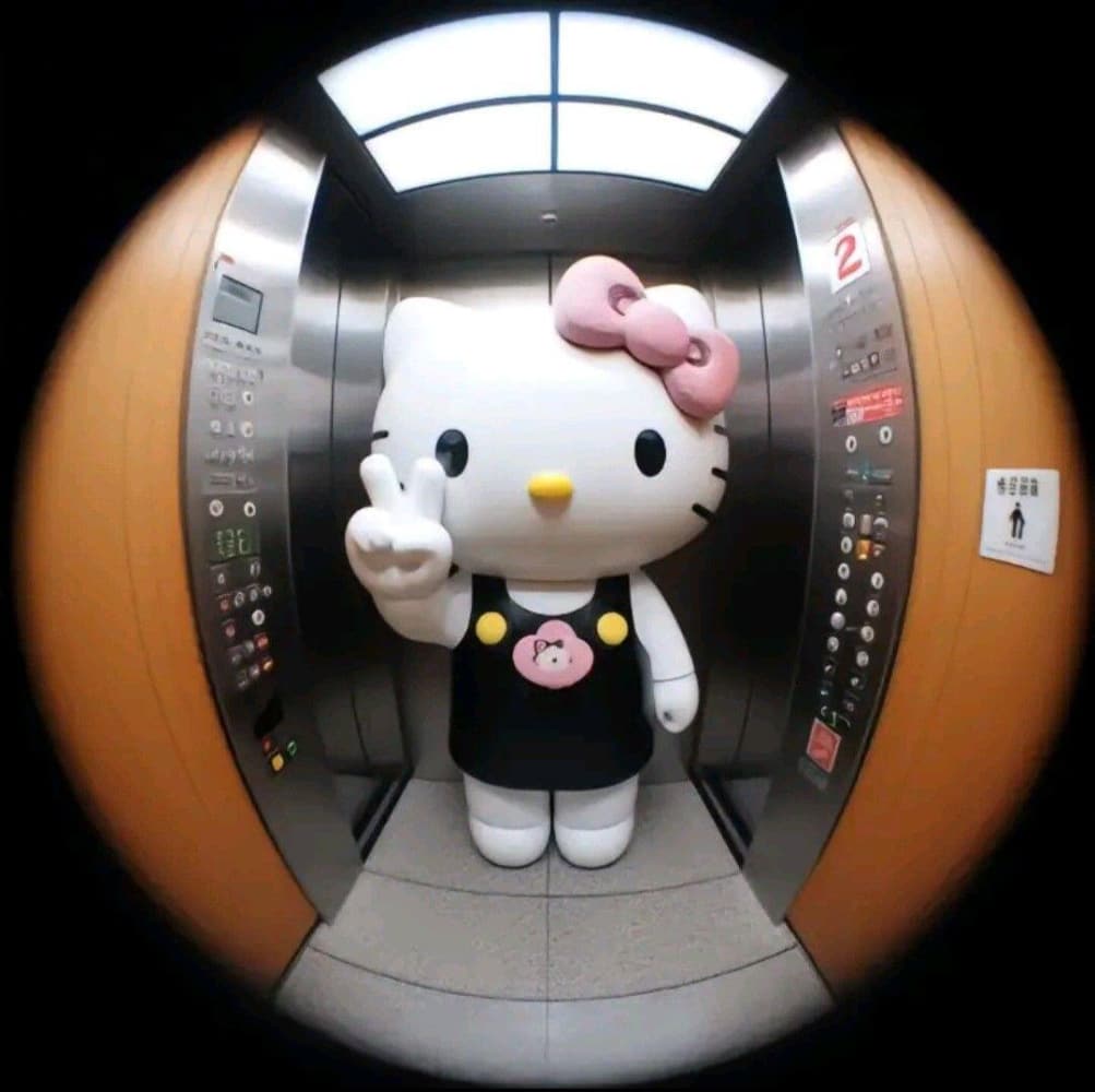 猫眼里的hellokitty猫图片_8