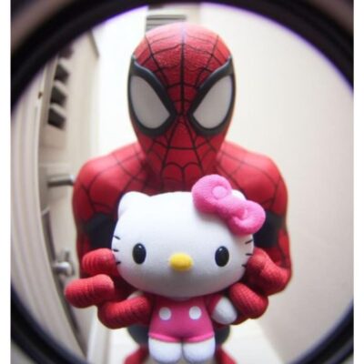 猫眼里的hellokitty猫图片