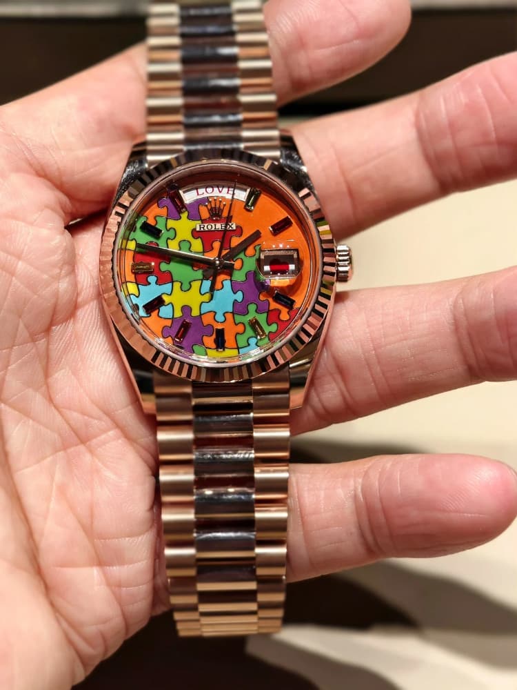 rolex劳力士128235珐琅拼图DD 红心日历真有爱_2