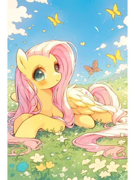 小马宝莉柔柔黄粉色独角兽动漫头像_4