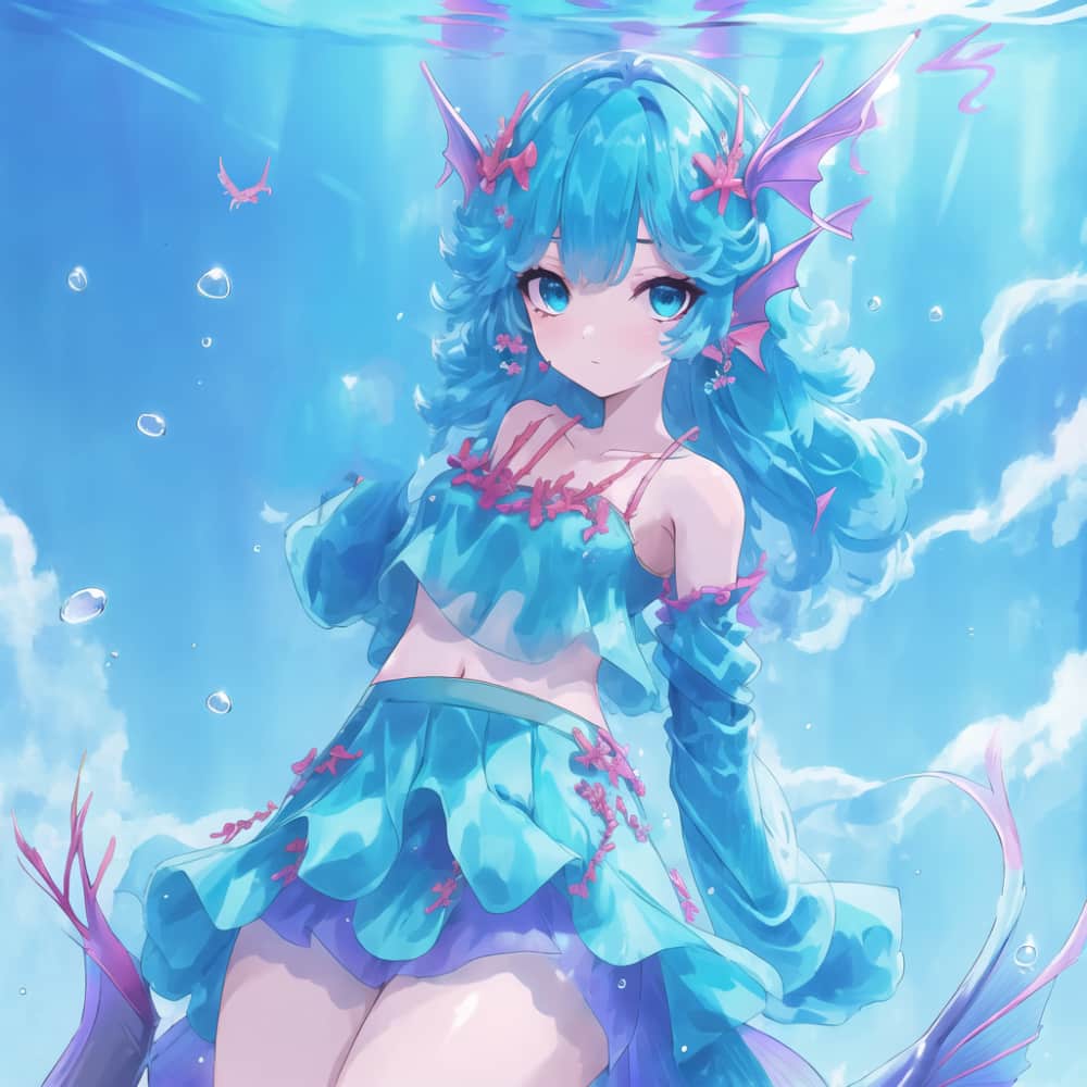 二创美人鱼朵利亚美图_1