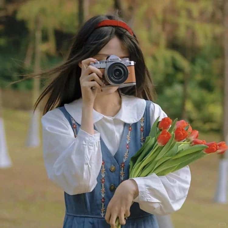 绝美治愈系温柔感性的真人女生头像_31