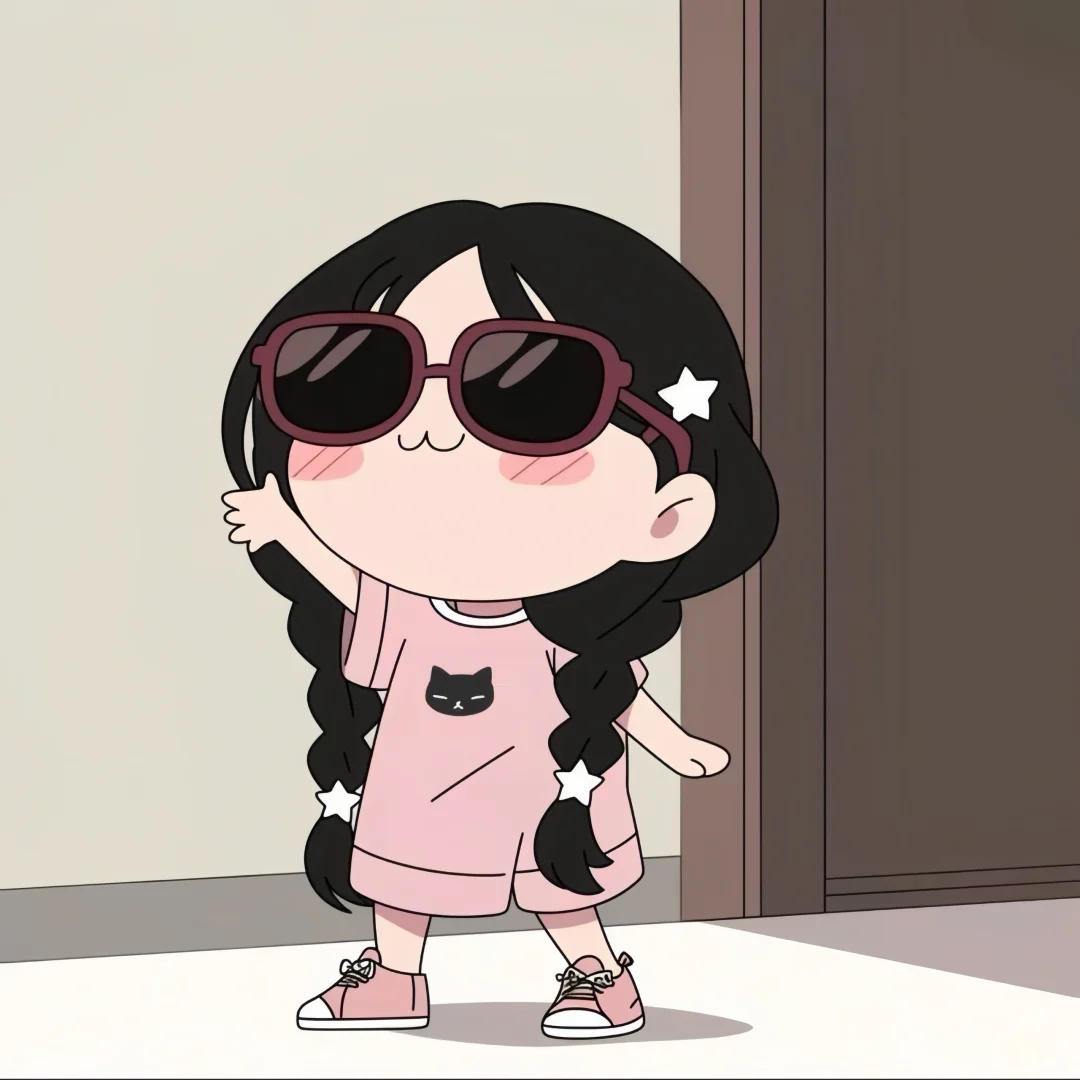 萌萌哒可爱小女孩夏天卡通闺蜜头像_4
