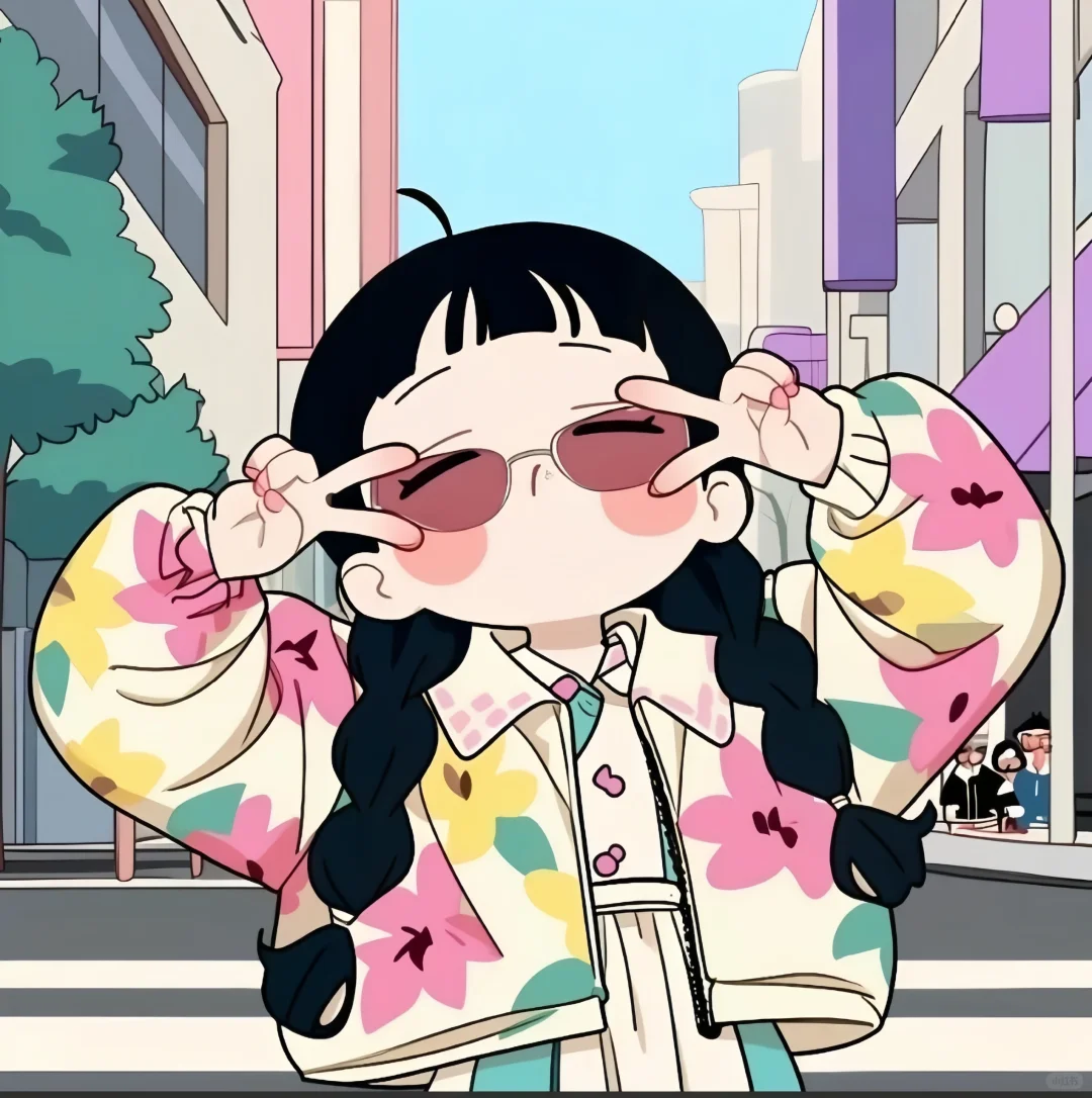 萌萌哒可爱小女孩夏天卡通闺蜜头像_9