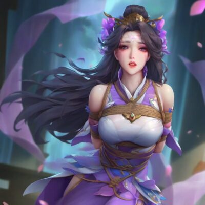 貂蝉两只大兔子的动画片二创图片