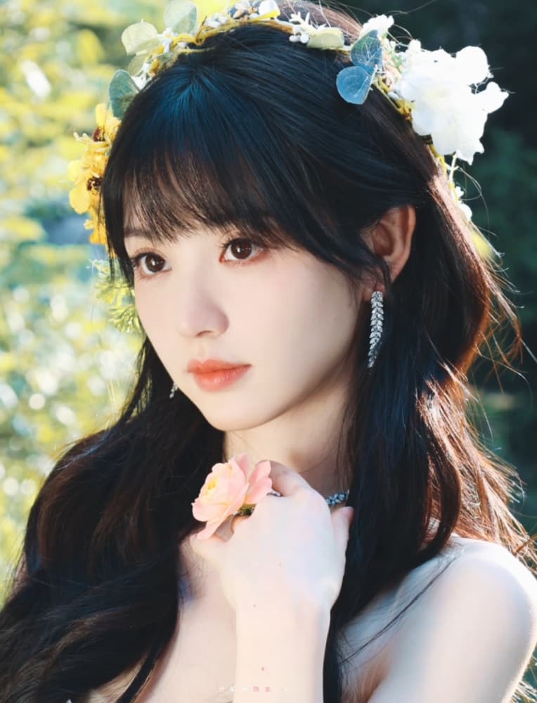 田曦薇花间提裙写真图片_4