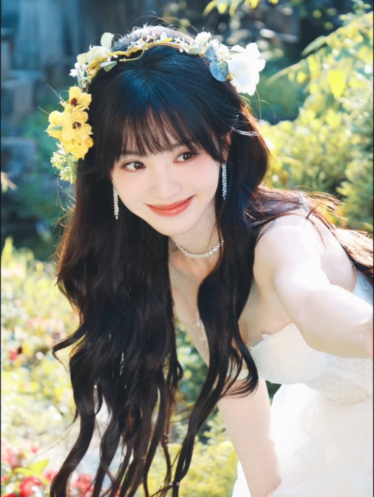 田曦薇花间提裙写真图片_8