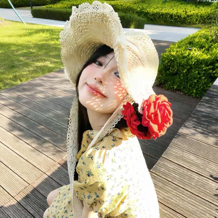 夏季招桃花真人甜妹儿微信头像_23