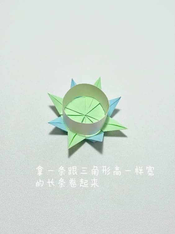 幼儿园手工折纸生日蛋糕教程图_15