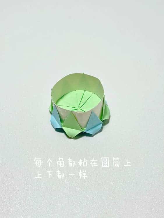 幼儿园手工折纸生日蛋糕教程图_16