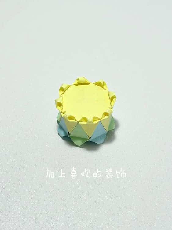 幼儿园手工折纸生日蛋糕教程图_17