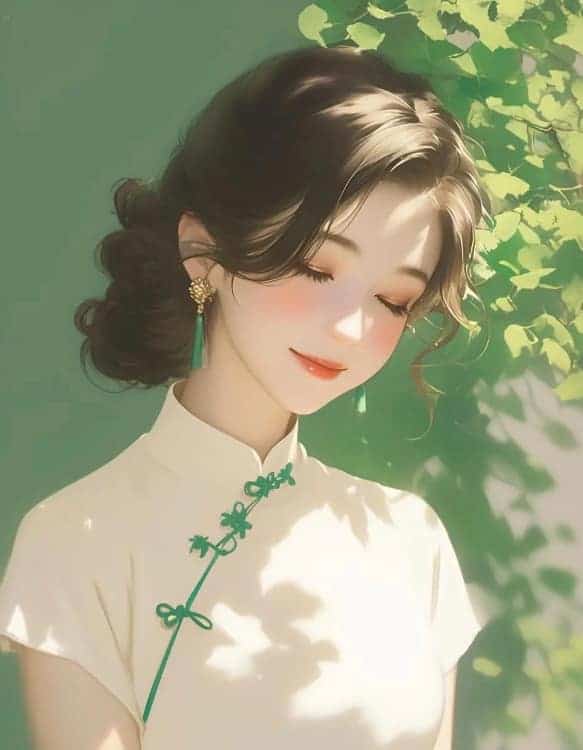 漂亮有气质感性成熟民国风女生头像_7