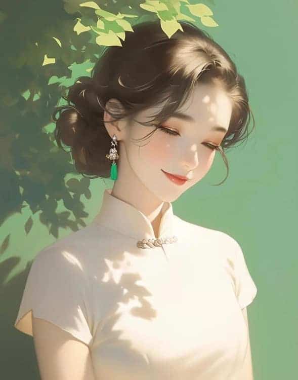 漂亮有气质感性成熟民国风女生头像_9