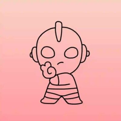 卡通Q萌版小奥特曼微信头像