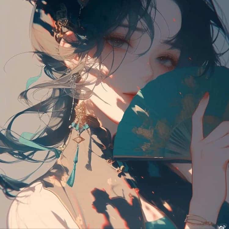 优质古风冷艳潇洒动漫女生头像_7