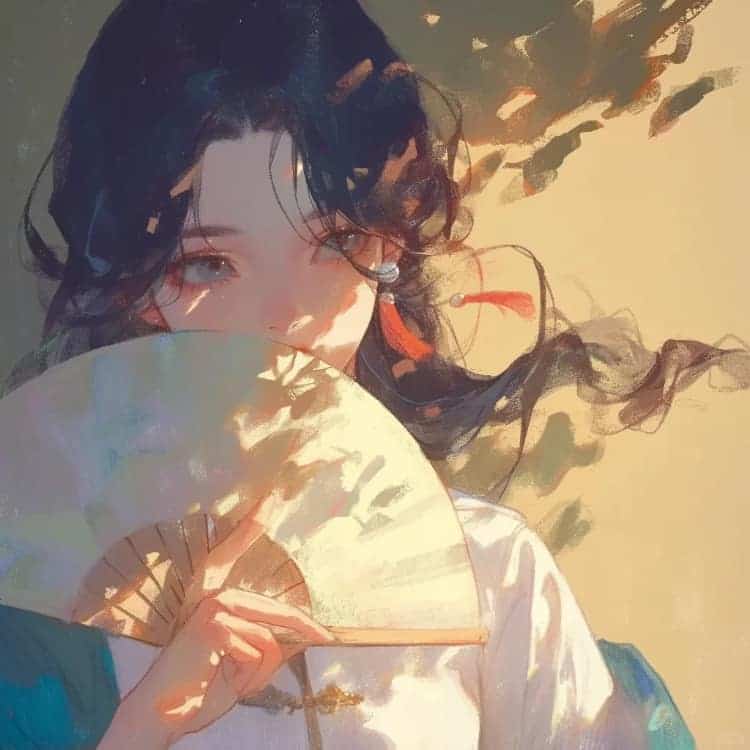 优质古风冷艳潇洒动漫女生头像_8