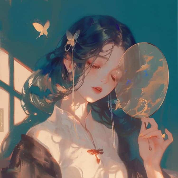 优质古风冷艳潇洒动漫女生头像_9