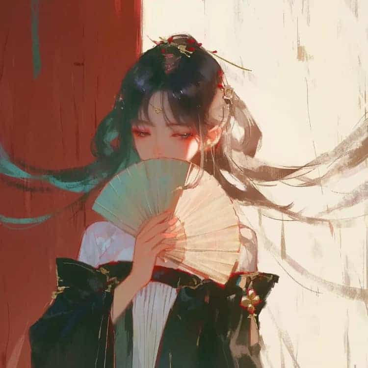 优质古风冷艳潇洒动漫女生头像_10
