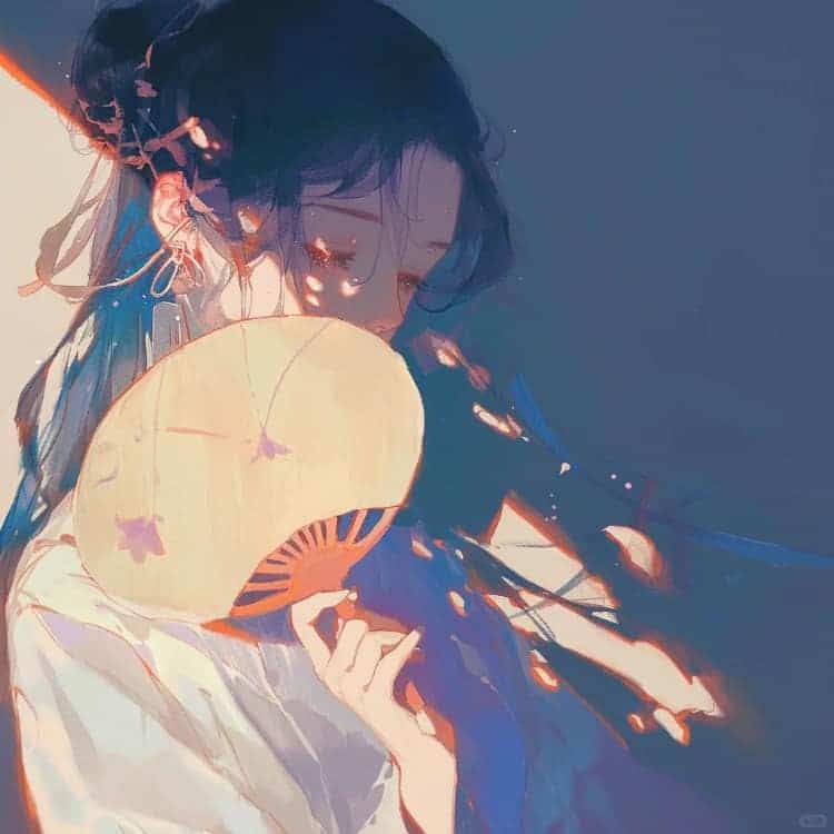 优质古风冷艳潇洒动漫女生头像_11