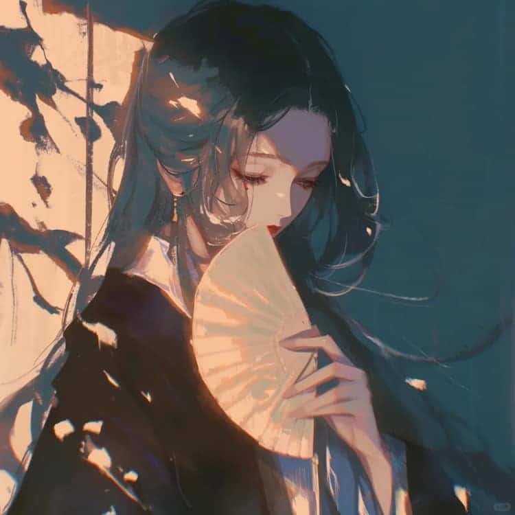 优质古风冷艳潇洒动漫女生头像_13