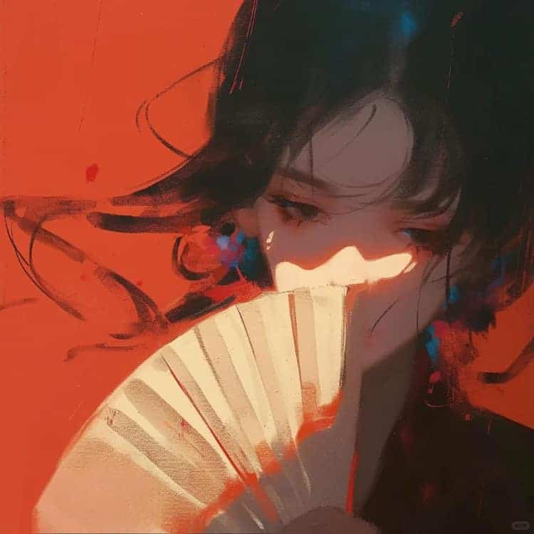 优质古风冷艳潇洒动漫女生头像_15
