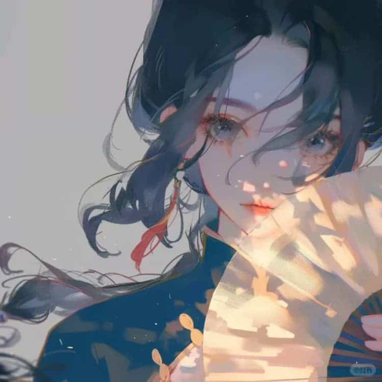 优质古风冷艳潇洒动漫女生头像_16