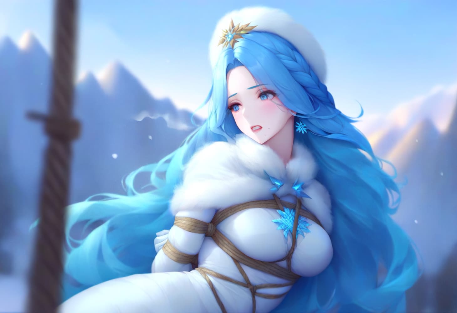 王者荣耀王昭君翻白眼流口水流眼泪图片_2