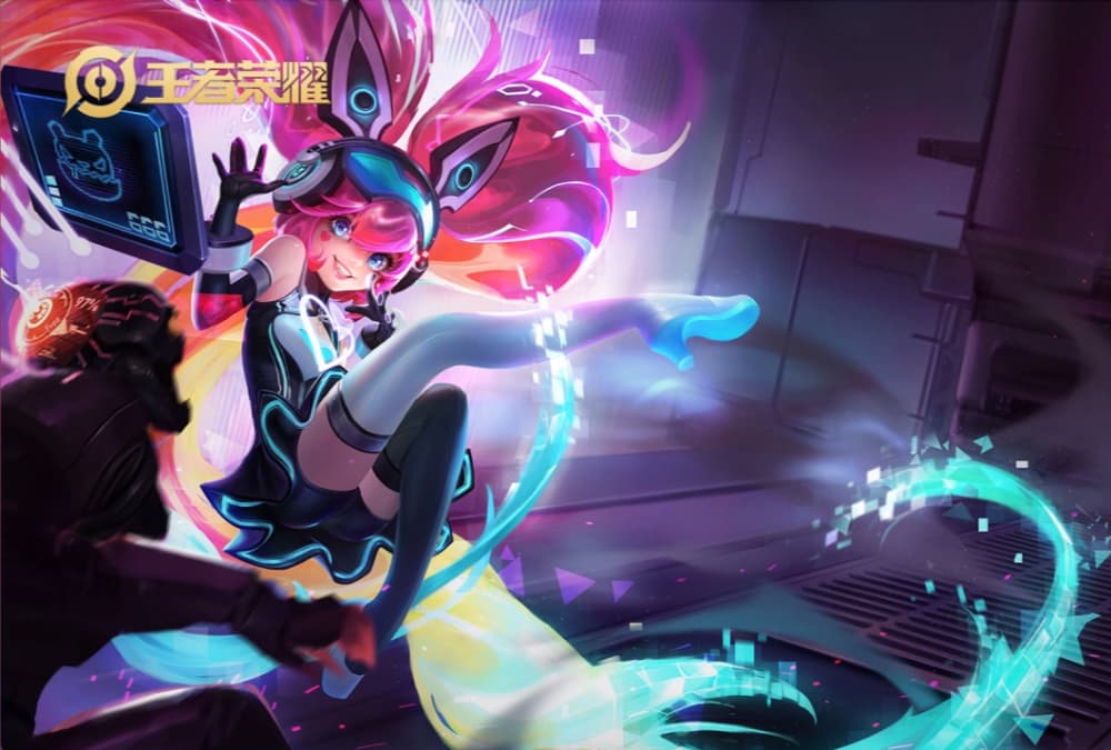二次元二创《王者荣耀》安琪拉泳装去衣图_3