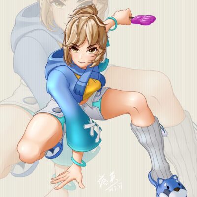 姬小满拿枪奖励自己核心提示二创图片