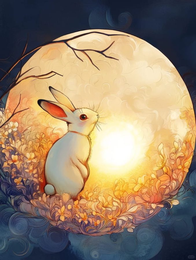 AI生成中秋月兔中秋节发朋友圈祝福配图_5