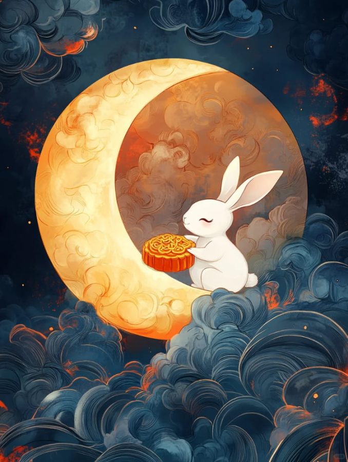AI生成中秋月兔中秋节发朋友圈祝福配图_11