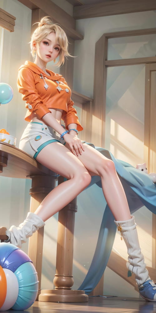 王者荣耀姬小满的腿到底有多长？姬小满长腿图片_2