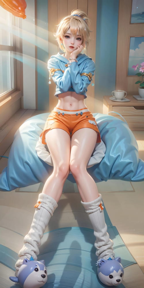 王者荣耀姬小满的腿到底有多长？姬小满长腿图片_4