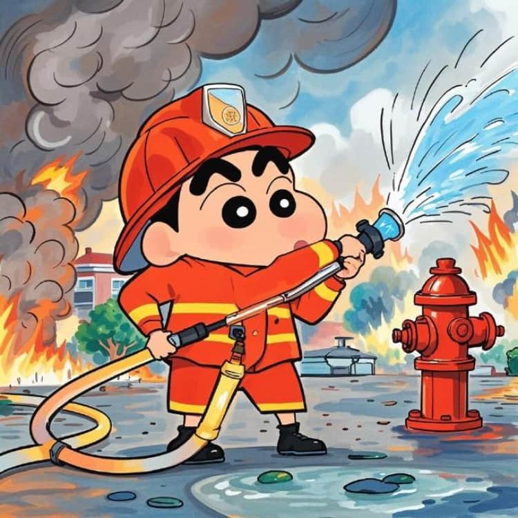 蜡笔小新工作后卡通头像图片_16